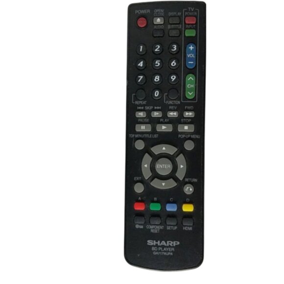 Sharp Blu Ray Player Remote Control GA717WJPA - Picture 1 of 2